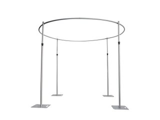 1Set Aluminium Round Top Backdrop Stand Party Background Support