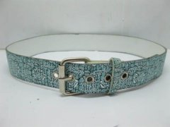 12 Blue Leatherette Waist Belt for Girl 3.2cm Wide 12 Blue Leatherette Waist Belt for Girl 3.2cm Wide