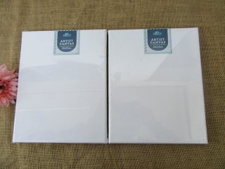 4Pcs Artist Blank White Stretched Canvas Art Craft Supplies
