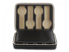 1Pc Black Watch Storage 8 Compartment Display Case