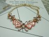6Pcs Fashion Stylish Butterfly Flower Necklace with Crystal
