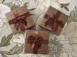 10Pcs Coffee Ring Necklace Earring Boxes w/Bow 85x85mm Jewelry Gift Box (image for) 10Pcs Coffee Ring Necklace Earring Boxes w/Bow 85x85mm Jewelry Gift Box