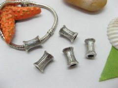 (image for) 20pcs Tibetan Silver Barrel Beads European Design Yw-pa-mb54