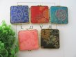 24Pcs Silk Cover Cube Make-up Pocket Mirrors (image for) 24Pcs Silk Cover Cube Make-up Pocket Mirrors