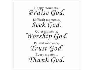 4Pcs Removable Thank God Wall Sticker Art Decal Room Decor 43x60