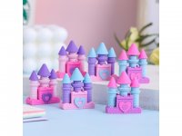 48Pcs Castle Shaped Erasers Children School Use Mixed