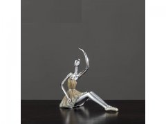 1Pc Ballerina Girl Figurine Sculpture Simple Adornment