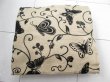 (image for) 2Pcs HQ Dark Ivory Butterfly Hemp Pillow Cushion Covers 43cm