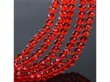 (image for) 10Strand x 68Pcs Red Rondelle Faceted Crystal Beads 8mm
