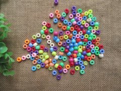 500g Solid Barrel Pony Beads Loose Bead 8mm Mixed Color 500g Solid Barrel Pony Beads Loose Bead 8mm Mixed Color