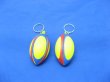 (image for) 60X Anti-Stress PU Foam Rugby Squeeze Key Chain rings