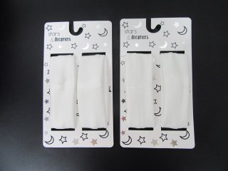 1Sheet X 2Pcs Elastic Wide Head Band White Color For Kids (image for) 1Sheet X 2Pcs Elastic Wide Head Band White Color For Kids