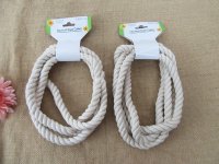 2Pcs x 2.1Meter Twisted Natural Cotton Rope Craft DIY Basket