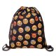 5Pcs New Emoji Drawstring Backpack Reusable Satchel Grocery Shop