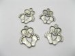 (image for) 200 Charms Metal feet & Heart Jewellery Pendants