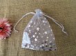 100Pcs Silver Star Drawstring Jewelry Gift Pouches 17x14cm (image for) 100Pcs Silver Star Drawstring Jewelry Gift Pouches 17x14cm