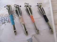 (image for) 12Pkts x 4Pcs Antique Bronze Metal Arrow Beads Pendants Retail P