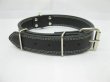 4Pcs Black Leatherette Dog Collar 3cm Wide (image for) 4Pcs Black Leatherette Dog Collar 3cm Wide