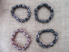 10X Elastic Gemstone Beaded Bracelet 7cm Dia. Assorted 10X Elastic Gemstone Beaded Bracelet 7cm Dia. Assorted