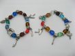 (image for) 50 Glass Beads & Alloy Charm Bracelets