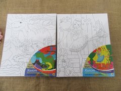 (image for) 1Pc Colour In Canvas Artist Painting Colouring Drawing Set 30x24