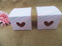 24Pcs Printed Macron Candy Bomboniere Boxes Wedding Favor