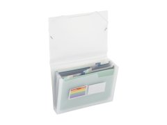 (image for) 7Pcs Clear Plastic Expanding File - 13 Pockets