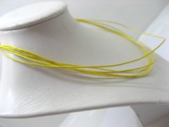 (image for) 100 Yellow Multi-stranded Waxen Strings For Necklace