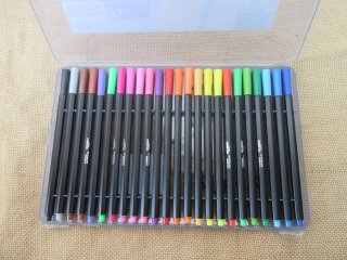 24Pcs Water Color Pen Marker Mark Pen School Office Use