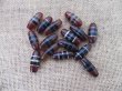 50Pcs Unique Oval Natural Gemstone Beads w/Lines 30x12mm Mixed (image for) 50Pcs Unique Oval Natural Gemstone Beads w/Lines 30x12mm Mixed