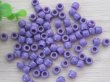 (image for) 2000 New Plastic Purple Barrel Pony Beads 6x8mm