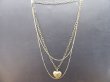 12Pcs Antique Multi-Loop Metal Chain Necklace with Heart Pendant (image for) 12Pcs Antique Multi-Loop Metal Chain Necklace with Heart Pendant