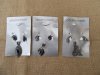 12Sheets Antique Silver Pendants with Matched Earrings Set