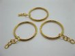 80 Golden Metal Key Rings with Chain Finding kr-a31 (image for) 80 Golden Metal Key Rings with Chain Finding kr-a31