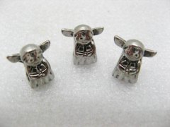 10 Alloy European Girl Metal Thread Beads ac-sp319 10 Alloy European Girl Metal Thread Beads ac-sp319