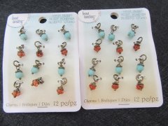 (image for) 12Sheet x 12pcs Charm Beads Pendant Jewellery Findings