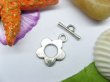 (image for) 100sets Metal Flower Toggle Clasp yw-ac-tc103