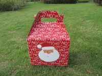 2Pcs Kraft Gable Gift Boxes Christmas Gift Packing Boxes 30x19x4