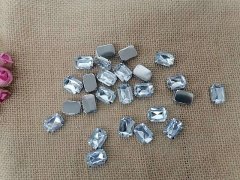100Pcs Flatback Acrylic Rhinestone Rectangle Gems 18x12x6mm 100Pcs Flatback Acrylic Rhinestone Rectangle Gems 18x12x6mm