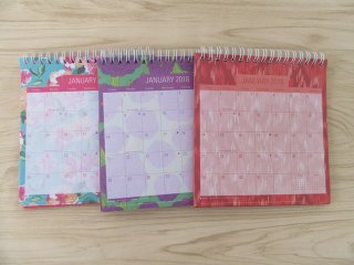 24Pcs 2018 Desk Calendar Notepads Memo Pad Notebook Mixed Color