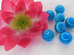 (image for) 190 pcs Thread Braided Blue Ball for Decoration Craft 23mm Dia