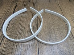 (image for) 1x White Headbands Hair Clips Craft for DIY 12MM