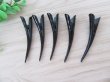 1Pc Black Single Horn Shape Hairstyle Alligator Hair Clip Bar (image for) 1Pc Black Single Horn Shape Hairstyle Alligator Hair Clip Bar
