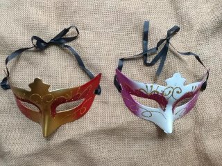 12Pcs Glitter Dress-up Masks Fancy Cosplay Party Favor