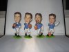 1set x 4pcs Footballer Rugby player Resin Sculpture Statue