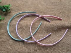 (image for) 1Pc Macaron Color Thin Headbands Base Hair Bands Hair Loop 8mm