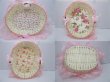2X Fancy Handmade Oval Shape Paper Crochet Basket (image for) 2X Fancy Handmade Oval Shape Paper Crochet Basket
