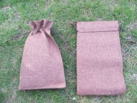 20Pcs Hemp Drawstring Jewelry Gift Pouches 28x17cm