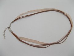 (image for) 100 Coffee Multi-string Waxen&Ribbon For Necklace