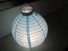 5Pcs Plain Blue Led Paper Lanterns w/Mini Bulb 20cm